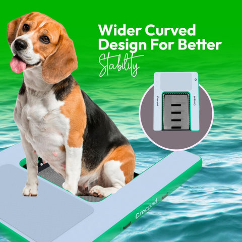 CROCPAD INFLATABLE DOG RAMP FOR BOATS, POOLS AND DOCKS