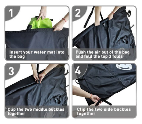 FLOATING WATER MAT AND WATERPROOF STORAGE BAG