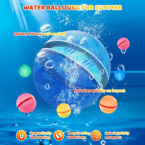 12 REUSABLE WATER BALLOONS Pack